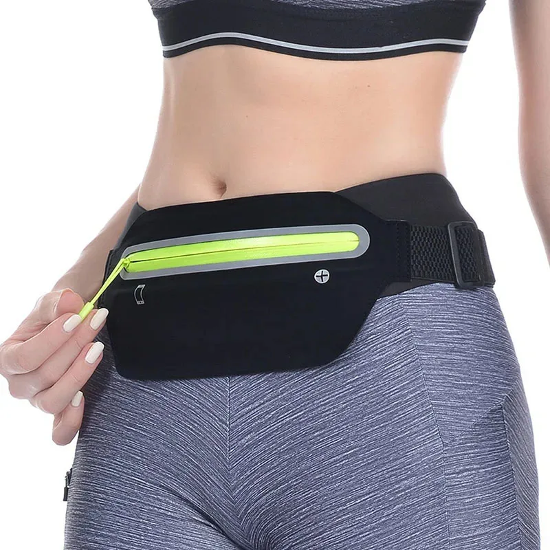 

Hidden Waist Bag Sports Phone Men's Belt Bag Ultra-Thin Waterproof Mini Fanny Pack New Hot Women Run Light Waist Pouch