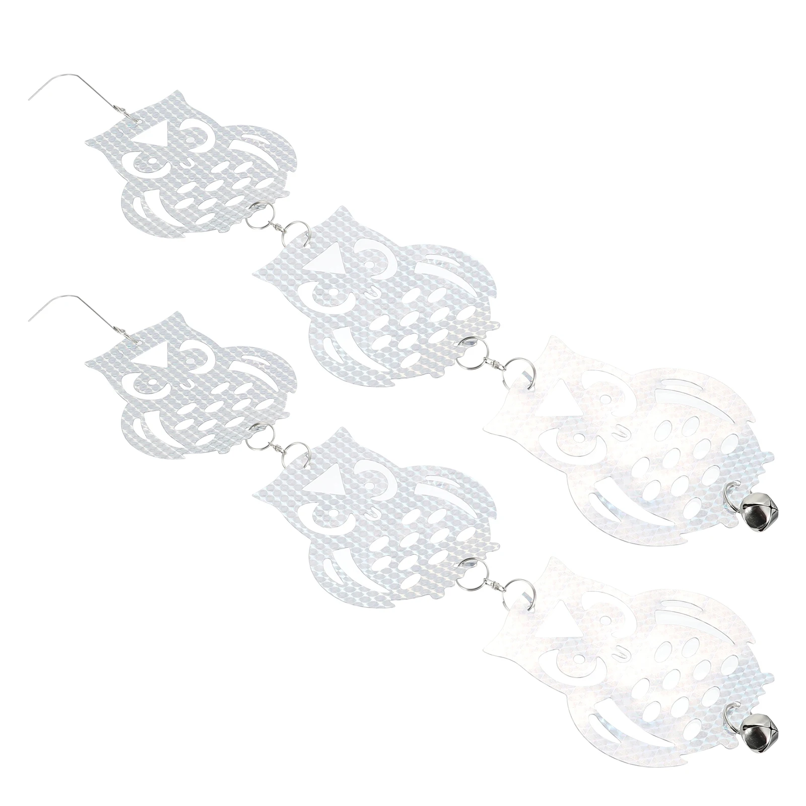 

2 Sets Owl Bird Scare Reflectors Plastic Reflector Repelling Garden Weather Vane Anti Bird Home Balcony Fruit Trees Automobiles