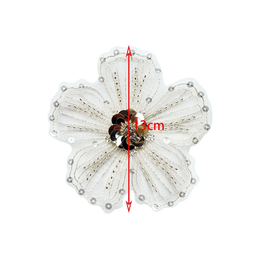 Broche de renda bordada para vestuário, Peito Flor, Colarinho cravejado, Acessórios decorativos DIY, Vestido bordado, Novo