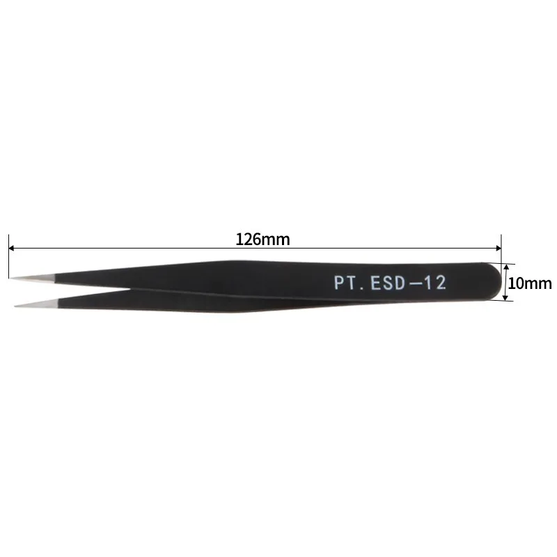 1Pc Edelstahl Pinzette für Wimpern Verlängerung Gerade Oder Biegen Anti-statische Wimpern Make-Up Pinzette