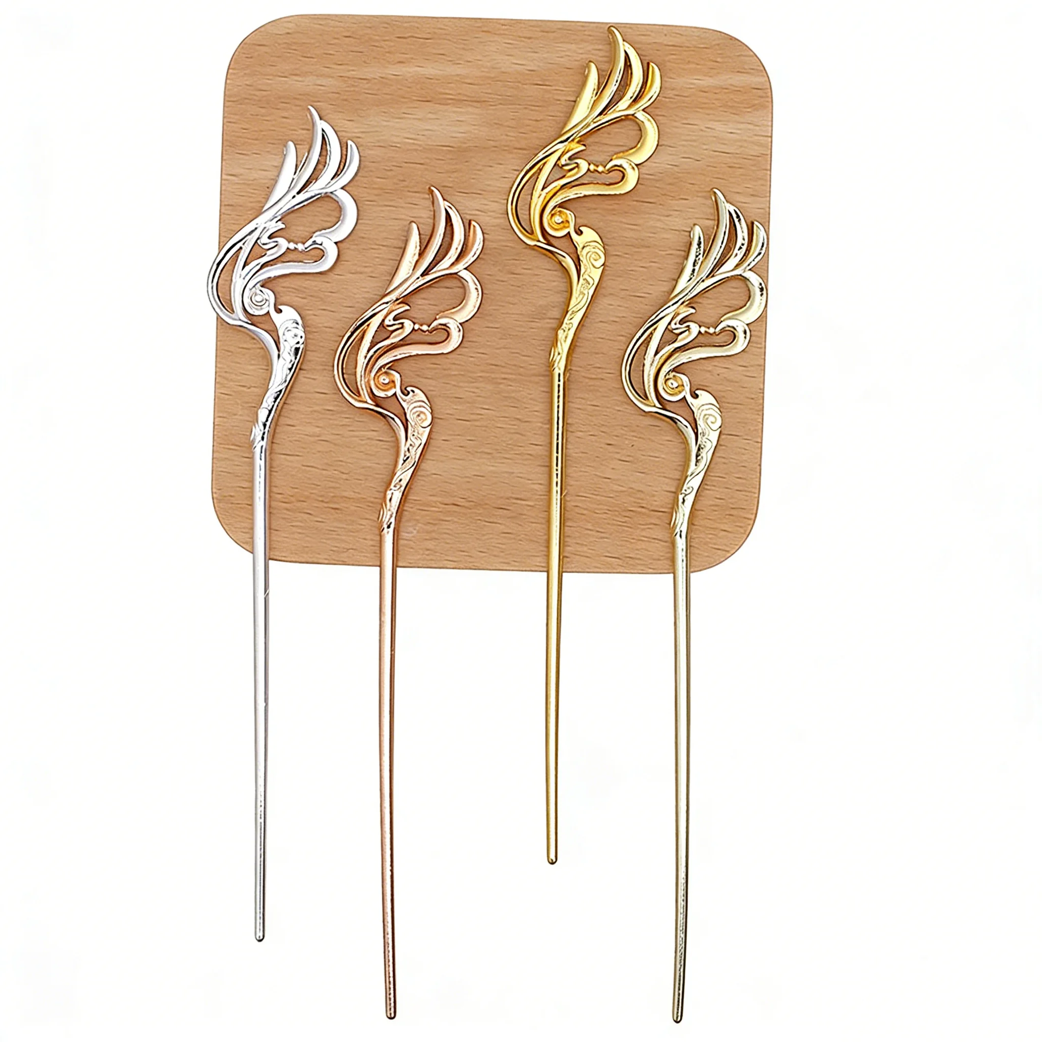 BoYuTe Alloy Hairpin Insert Hair Sticks Handmade Materials Diy Hair Jewelry Accessories and Components