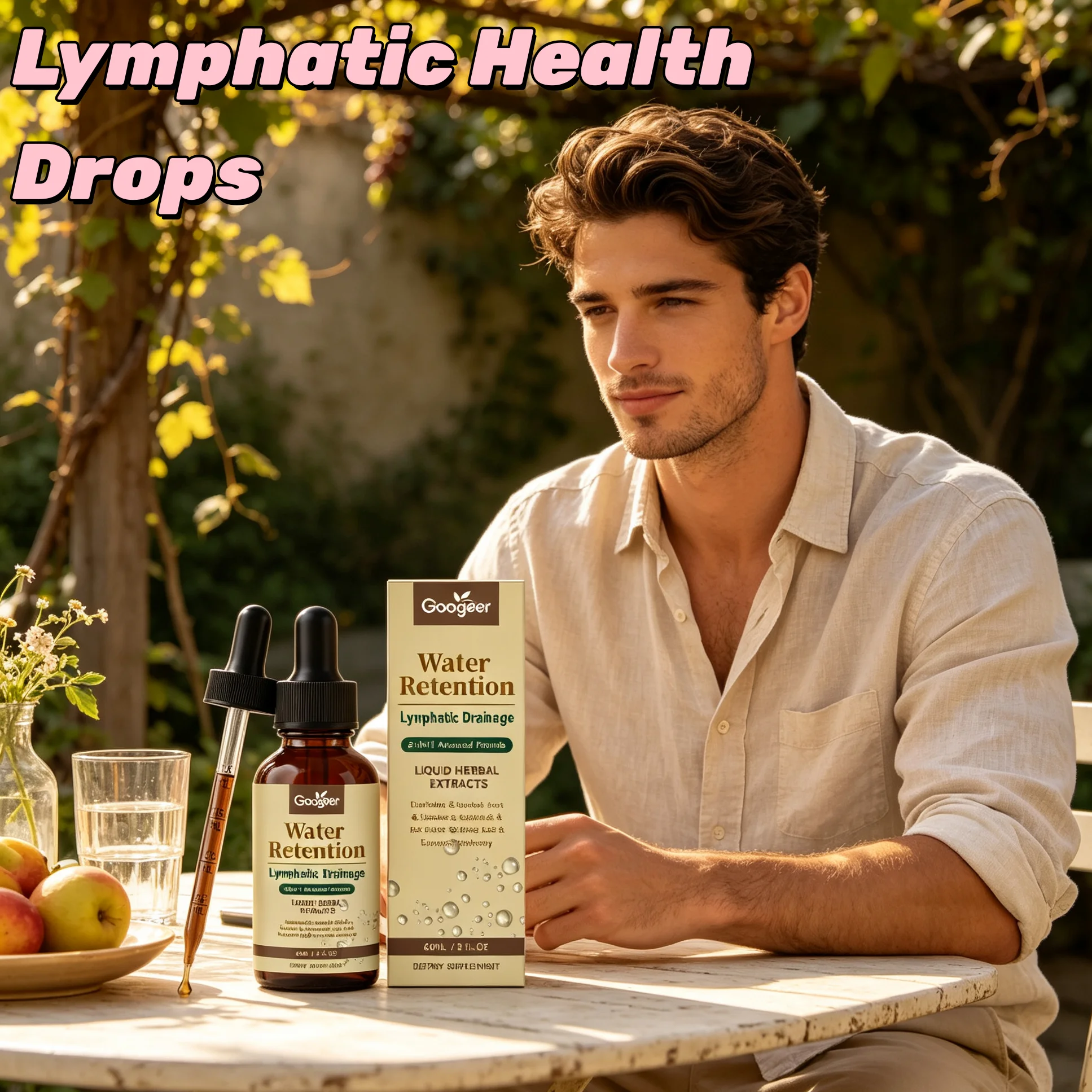 Lymphatic Cleanse Drops Fast Absorb Herbal Tincture For Lymph Congestion Puffy Legs Body Detox Immune System Support Supplement