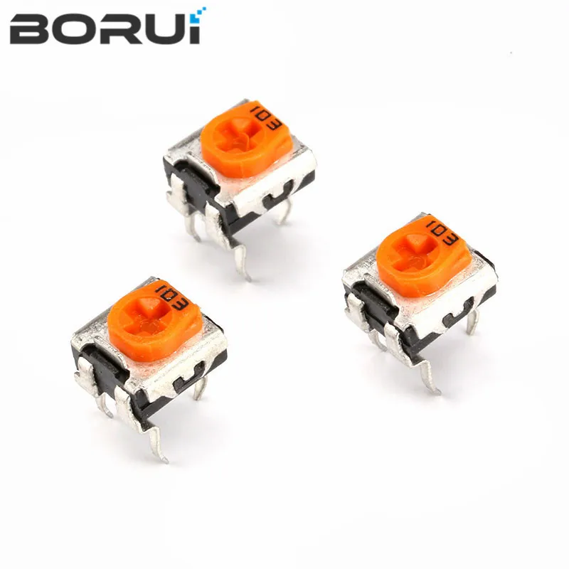 20pcs WH06-2C 100 200 500 1K 2K 5K 10K 20K 50K 100K 200K 500K 1M ohm Trimmer Potentiometer variable resistors WH06