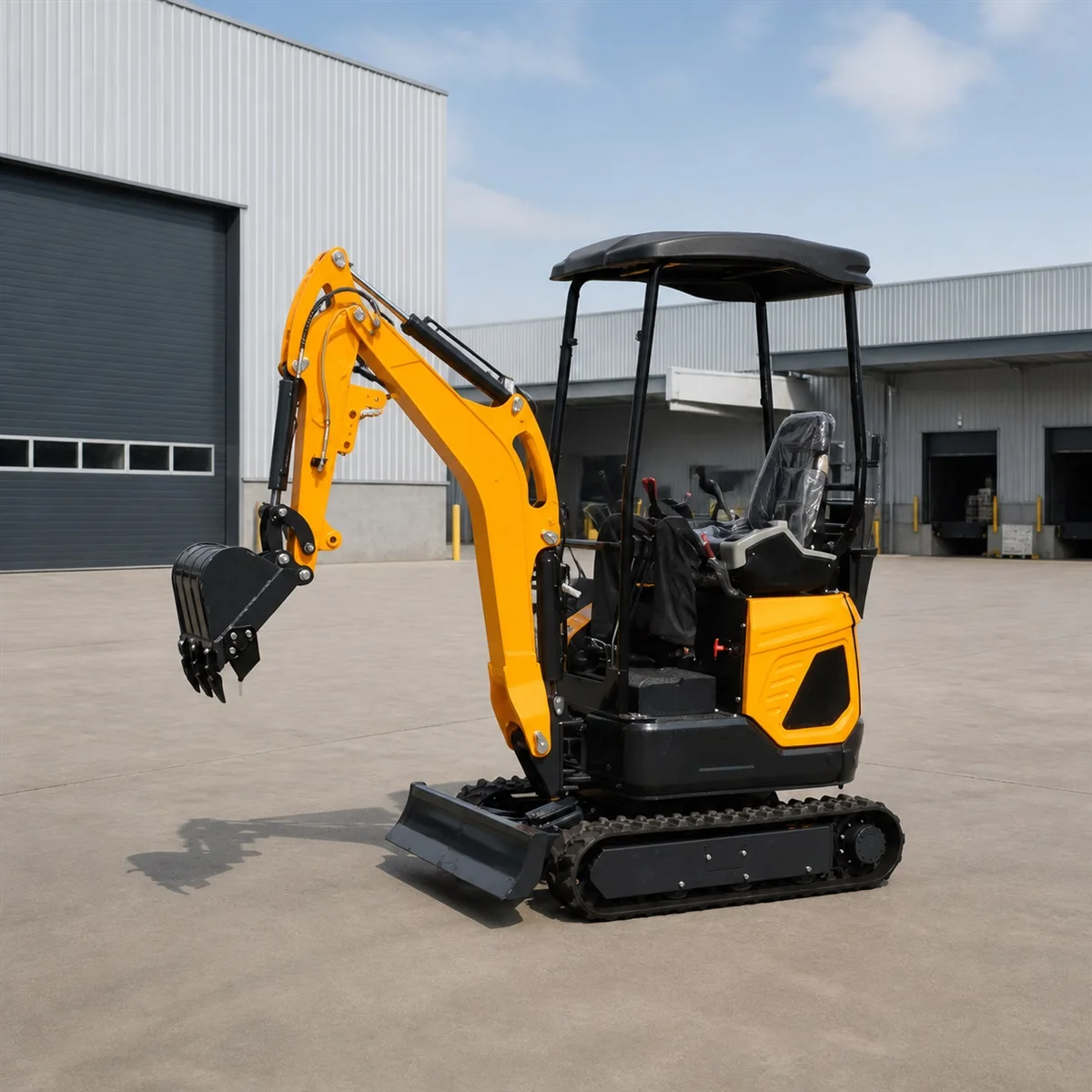 Ready to Ship 1.8T Compact Excavator from Poland EU Warehouse Mini Digger for Garden Projects Trenching Utility and Earthwork view 3