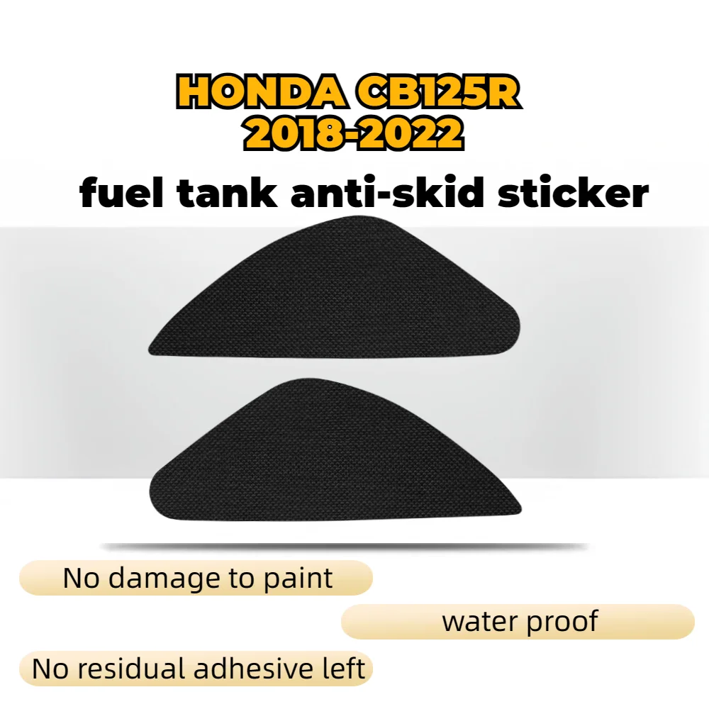 For HONDA CB125R 2018-2022 Motorcycle Side Fuel Tank Pad Anti Slip Fuel Oil Knee Grip Decal Protector Pad Motorcycle Stickers