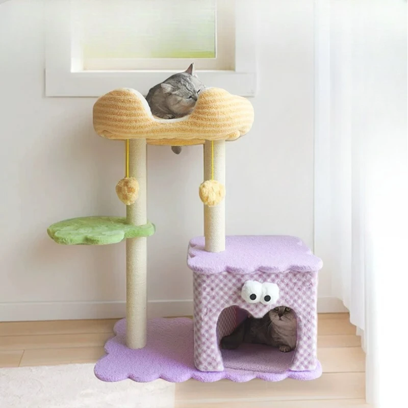 

Cat climbing frame big cat special cat nest scratching board integrated small apartment household puppet big climbing shelf