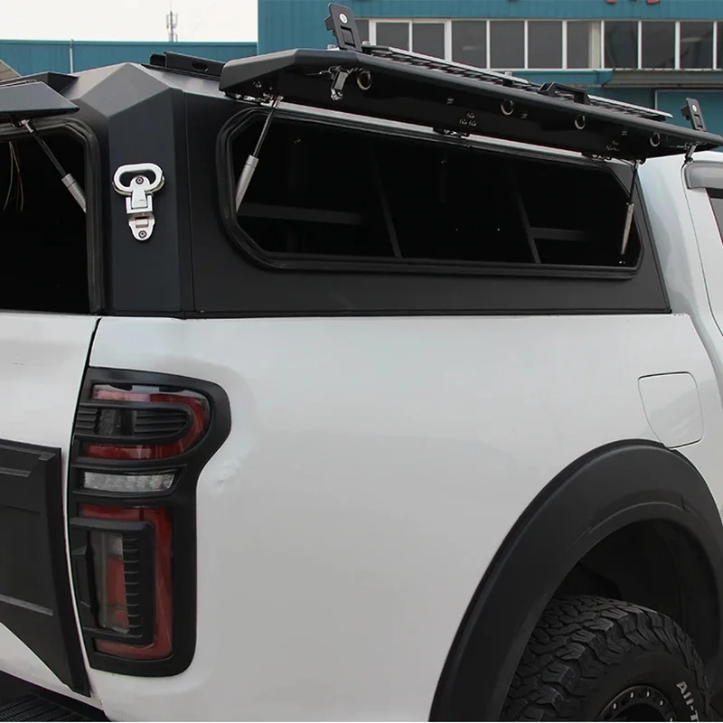 Top Quality High-Strength Mechanically Style Hardtop Pickup Truck Bed Cover Mangane Steel Three-Door Canopy D-V-Cr