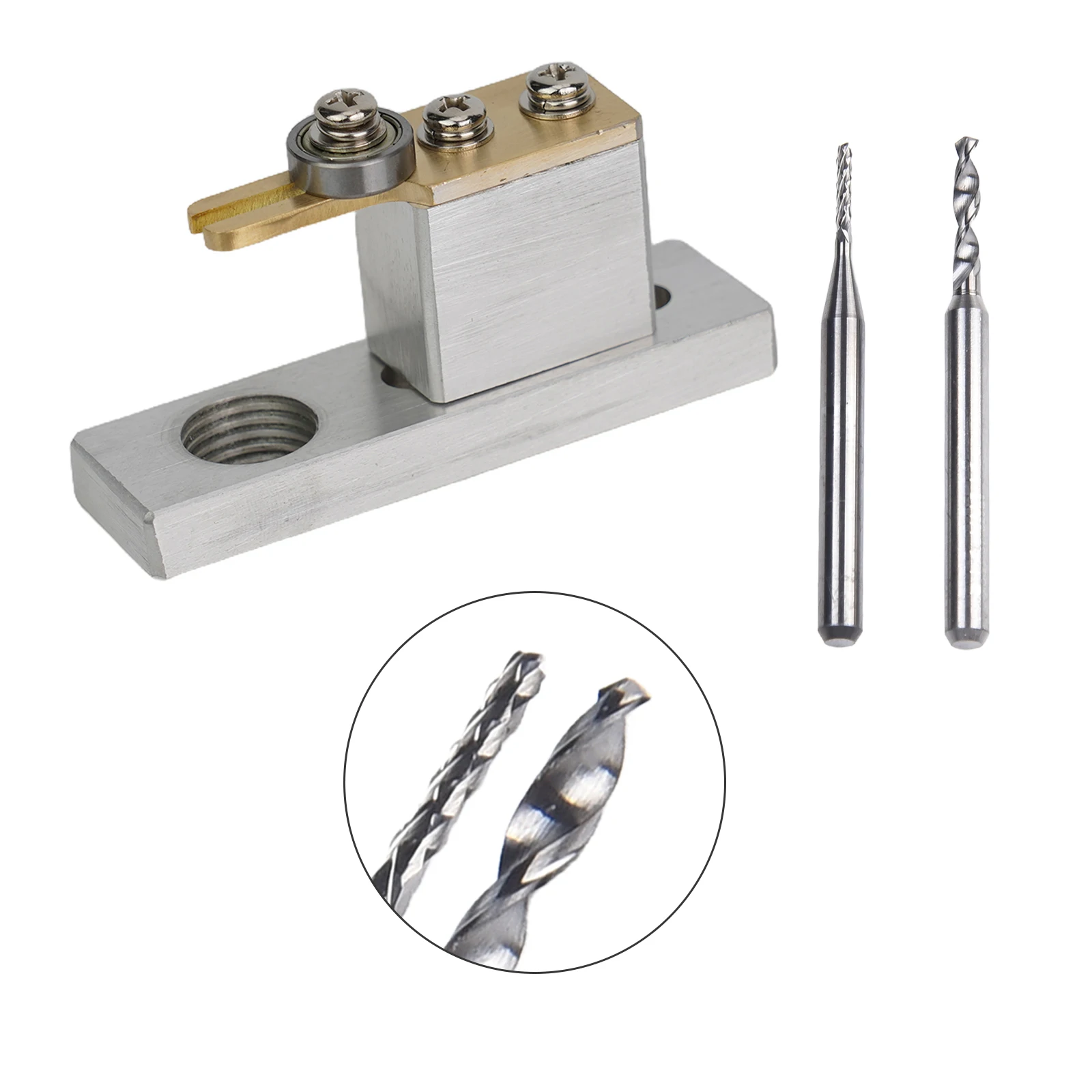 Violin Luthier Tool Electric Purfling Groove Cutter with 2x Milling Cutter for durable Aluminum and Copper Material