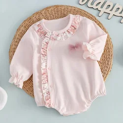 Baby Bodysuit Long Sleeve Floral Animal Print Spring Autumn Winter Newborn Clothes Unisex Baby Long Sleeve Romper For Boy Girl