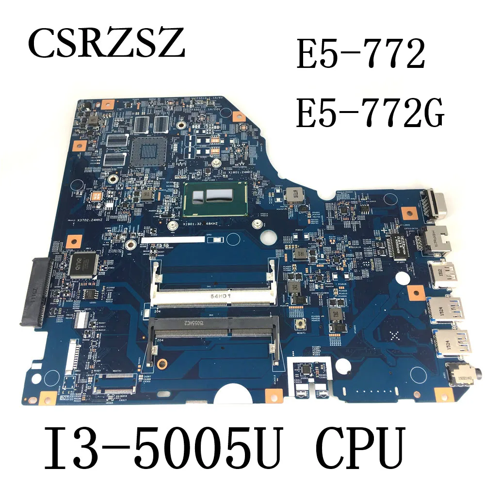 For Acer ASPIRE E5-772 E5-772G laptop motherboard I3-5005U CPU 448.04X09.001M Mainboard Test Good