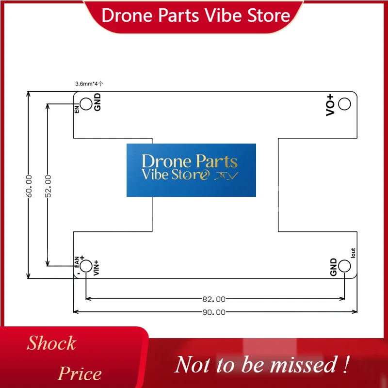 

DParts1YF-BK90V40A DC-DC Buck Power Supply Constant Current Voltage Low-temperature For Dr-one Battery System In 12-90V Out 2-54
