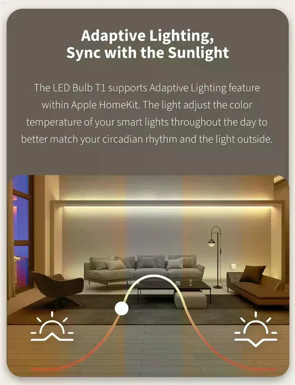 Aqara T1 lampadina LED intelligente E27 2700K-6500K 220-240V lampadina intelligente temperatura colore regolabile per Xiaomi Mi home HomeKit