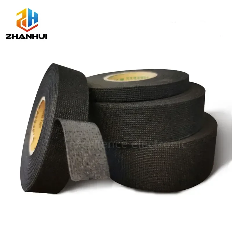 Heat Resistant Automotive Wiring Harness Tape - Durable Cloth Fabric Cable Protection Wrap for Cars (9/19/25/32mm x 15M)