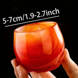 1PC Agate & Quartz Crystal Tea Set - Onyx & Rock Bowl Combo for Home Office Decor, Perfect Gift for Holidays & Special Occasions
