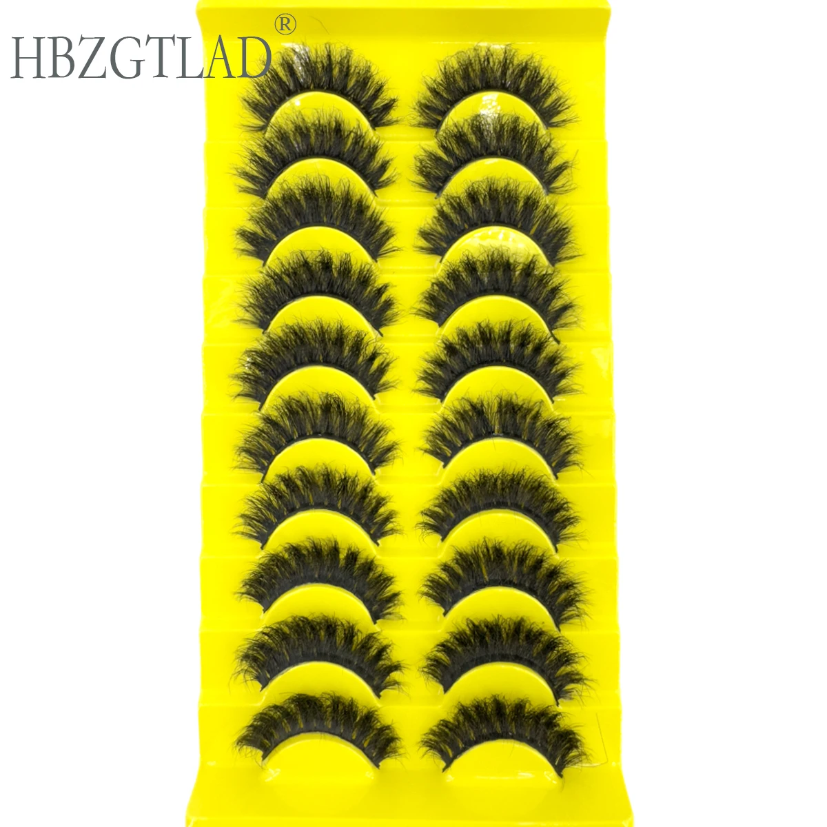 HBZGTLADFake cílios fofos dramáticos 3D cílios de vison falsos pacote de cílios longos de luxo encaracolado tira macia cílios postiços