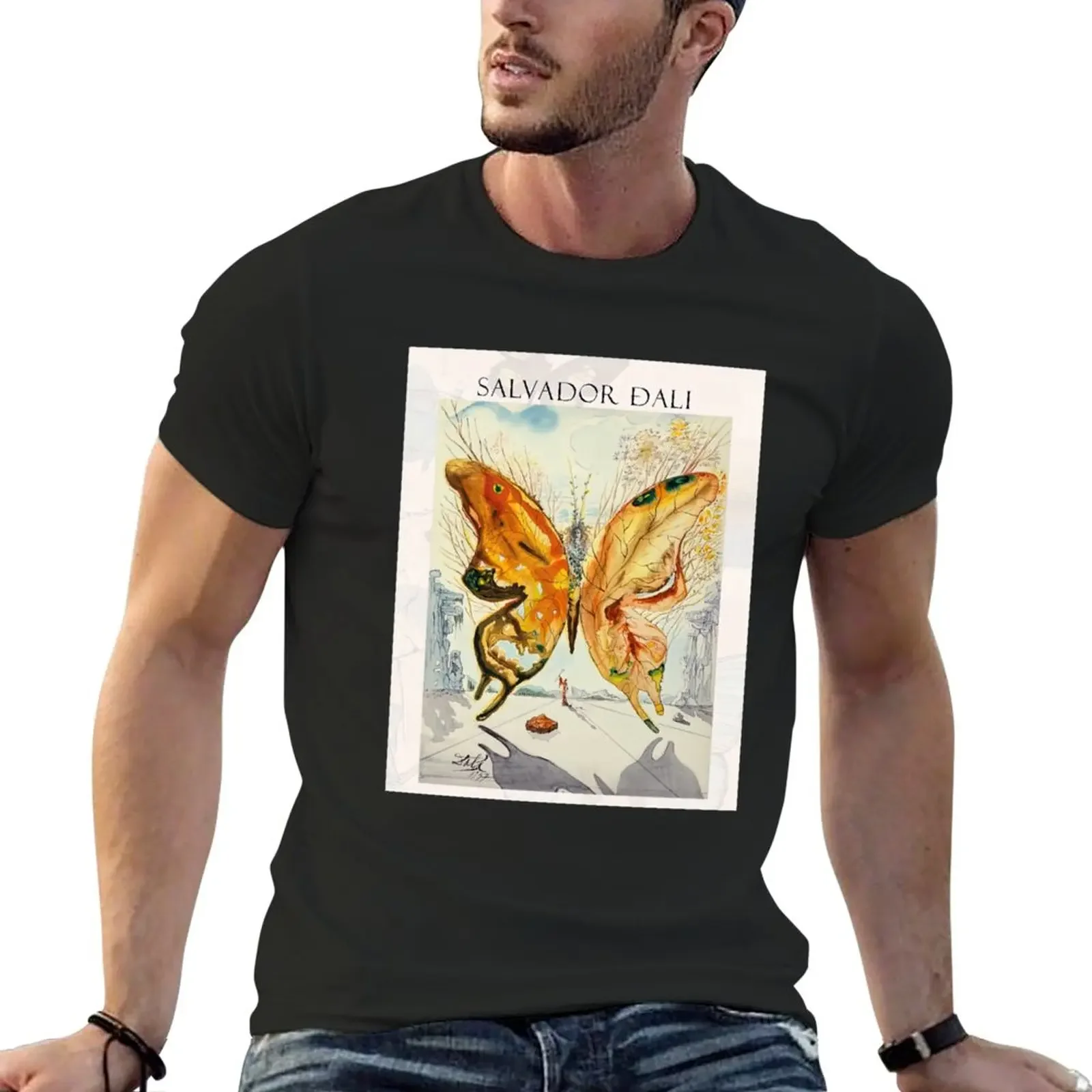 Salvador Dali Butterfly Art - Salvador Dali Venus Butterfly - Salvador Dali Exhibition 1947 Poster T-Shirt sublime men t shirt