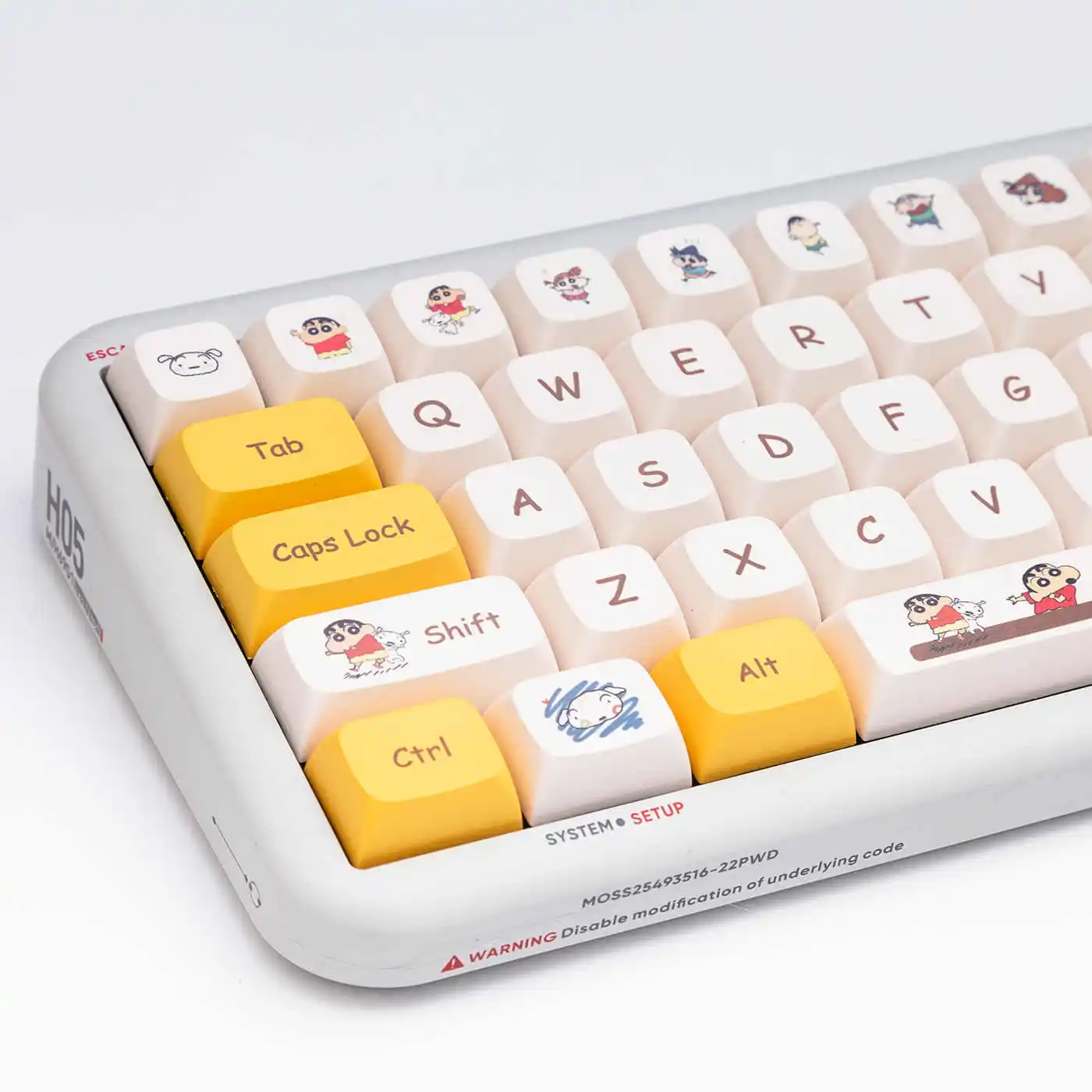 Cartoon Crayon Shinchan Nohara Shinnosuke Keycaps Cute Xda Profile Pbt Thermal Sublimation Gaming Mechanical Keyboard Keycaps