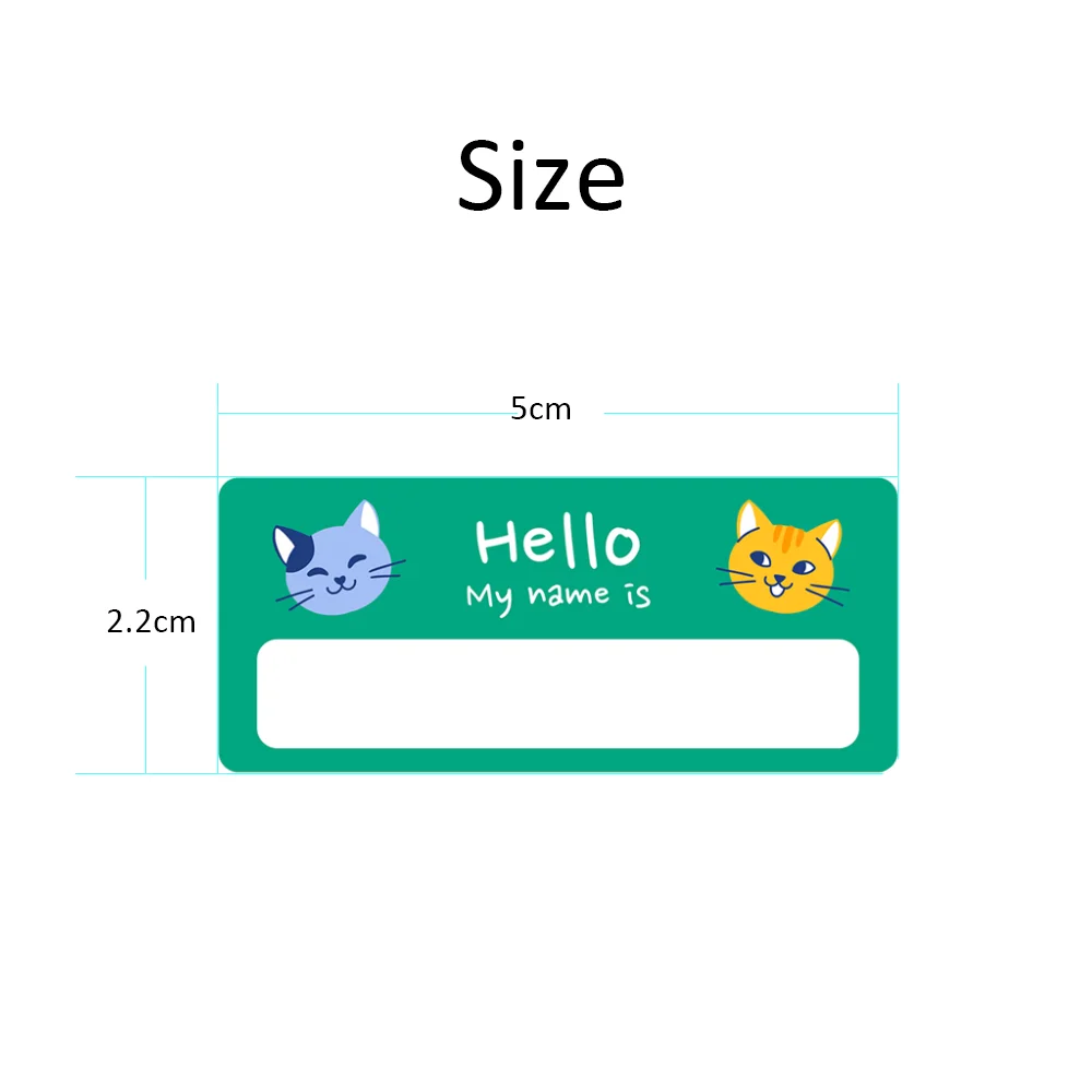 Рисунок 2 - милые наклейки с именной бирко