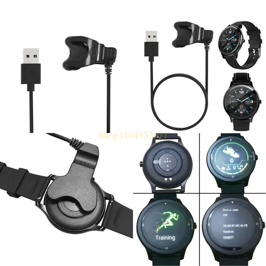 Best Seller Fast Clip USB Adapter for Smart Watch Charging Cable Cord for -LOW G28, 30 for cm/11.for 81 in Length Chargeable