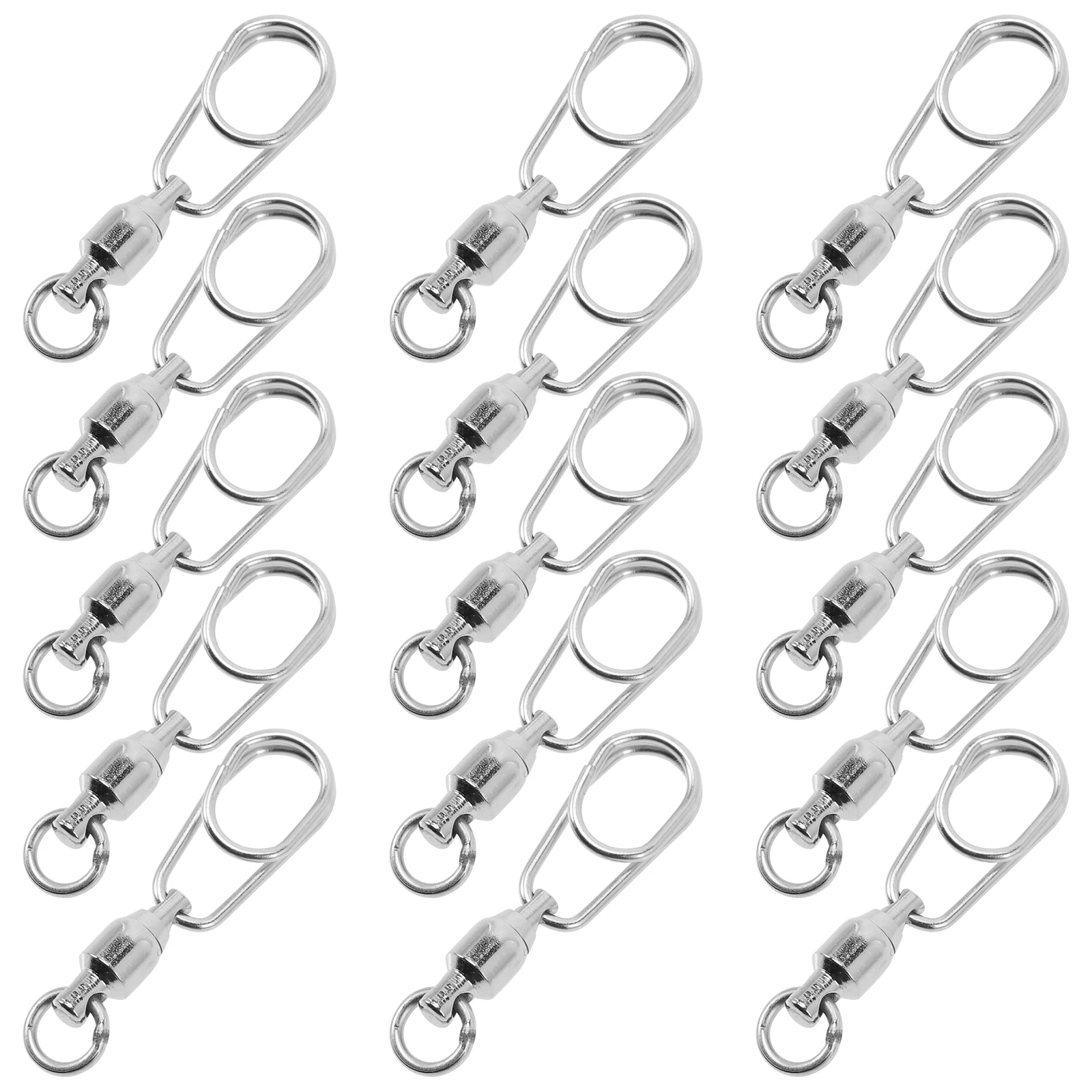 

30pcs Fishing Barrel Swivel Sturdy Connector Tiny Baits Rotary Tool Flexible Rotation Various Methods Small Parts fishing bait
