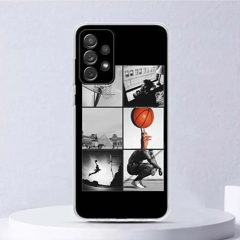 Basketball Basket Sports Soft Case For Samsung Galaxy A15 A14 A13 A12 A55 A54 A53 A52 Phone Cover A35 A32 A33 A25 A23 A22 A05S A