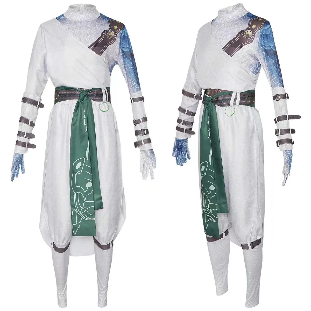 

Black Myth Wukong cosplay costume, Black Wind Mountain white clothed scholar cosplay costume set