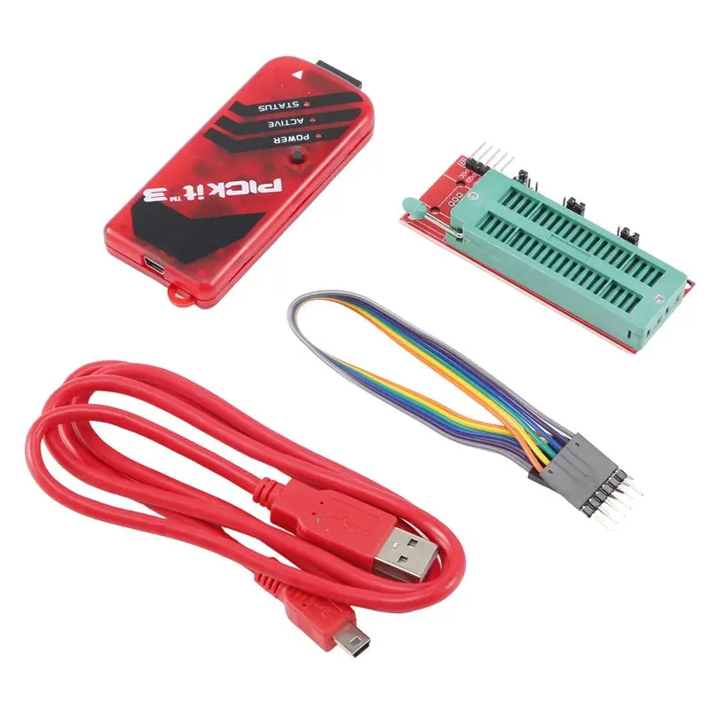 PICKIT3 Programmer + PIC ICD2 PIC Kit 2/3 Programming Adapter Universal Programmer Seat FZ0508