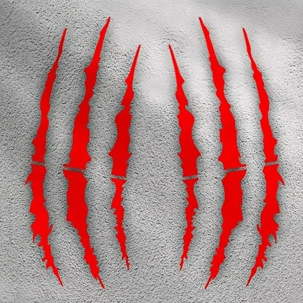 Demon Claw Motorcycle Stickers Covering Scratches Vinyl Helmet Stickers DIY Solid Color Car Vinyl Stickers Vehicle Decoration
