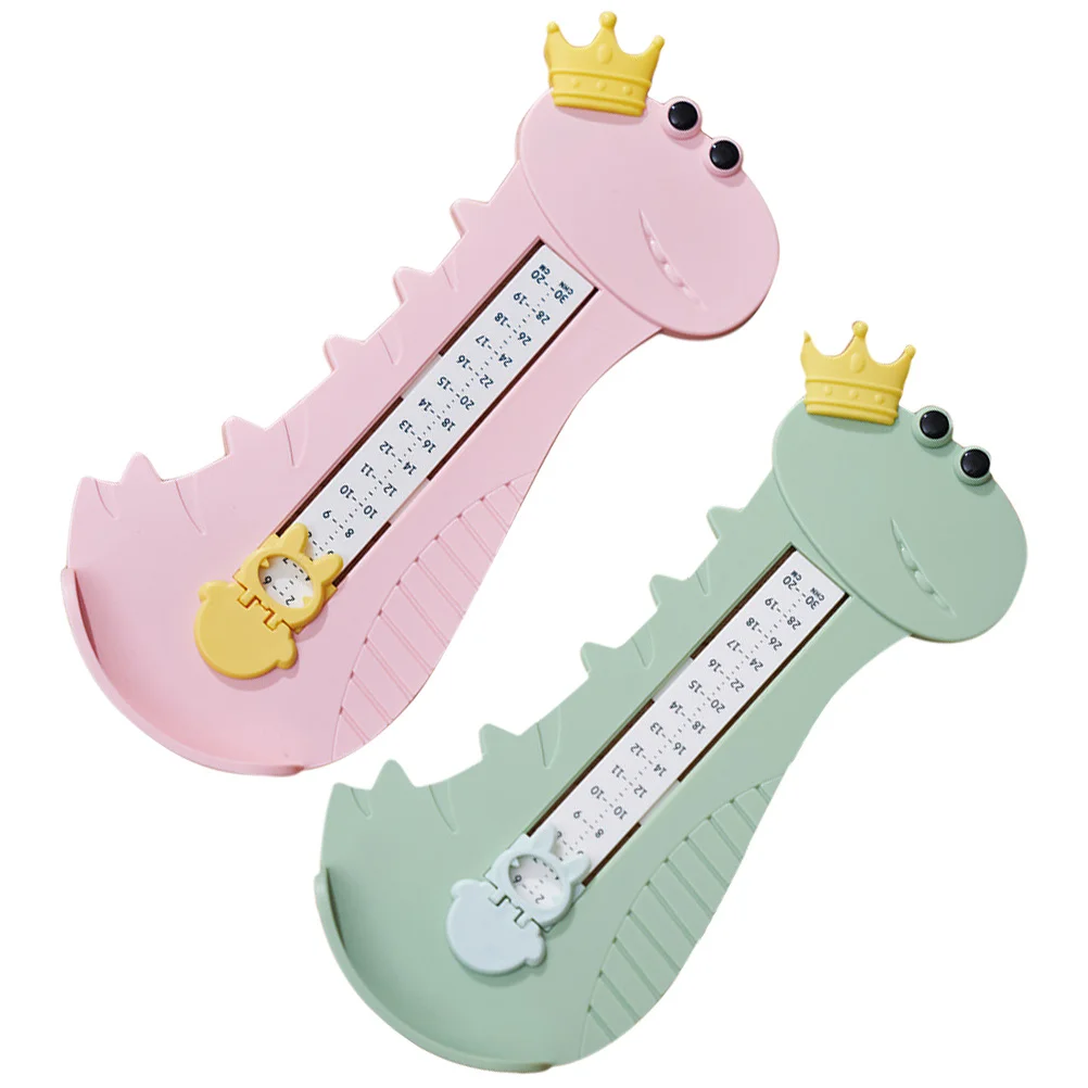 

2Pcs Foot Measurement Device for Kids Baby Shoe Size Measurer Tool Accurate Home Use Toddler Feet Measuring Ruler with Size