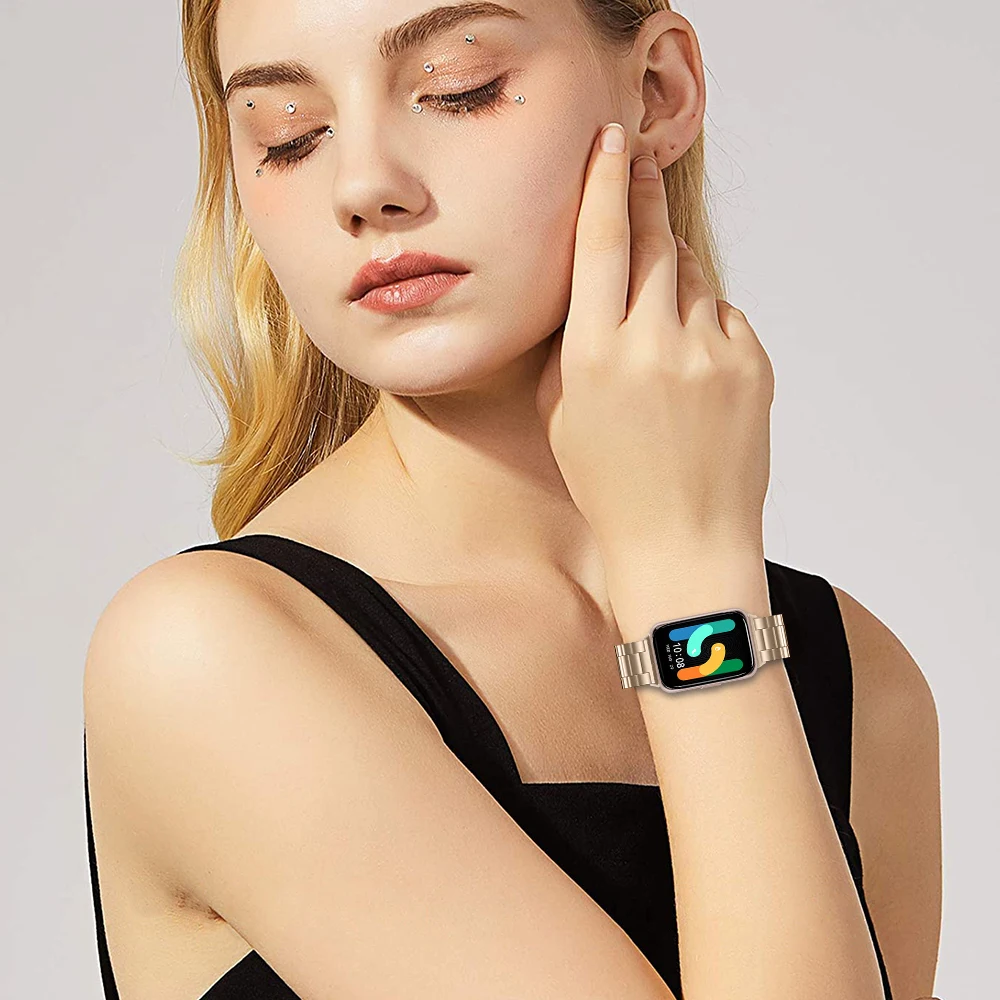 ステンレス鋼ストラップ Samsung Galaxy Fit 3 アクセサリースマートウォッチストラップメタルブレスレット時計バンド Galaxy Fit3 交換用