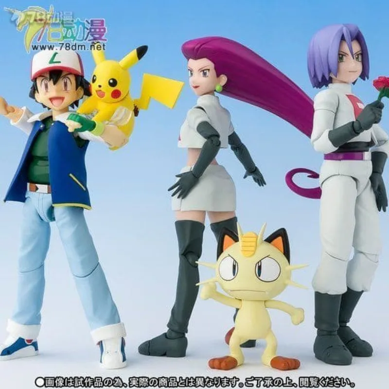 バンダイ 正規品 S.H.フィギュアーツシリーズ ポケモンシリーズ アッシュ&ロケットチームセット 限定版 コレクタブル可動モデル