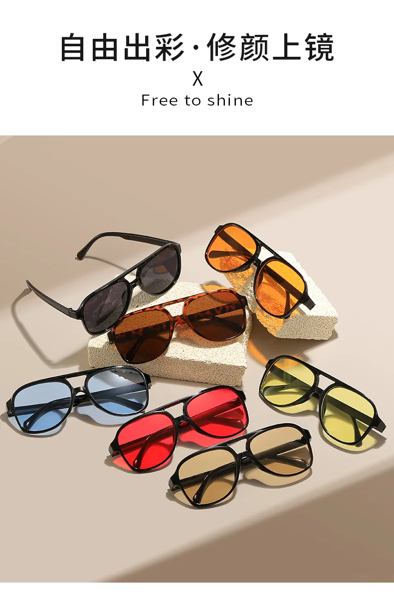 Neue PC-Rahmen runde Sonnenbrille Frauen Männer Vintage Marke quadratische Sonnenbrille für männliche Sonnenbrillen weibliche Brillen Anti-Blend-Sonnenbrille – Detail 5