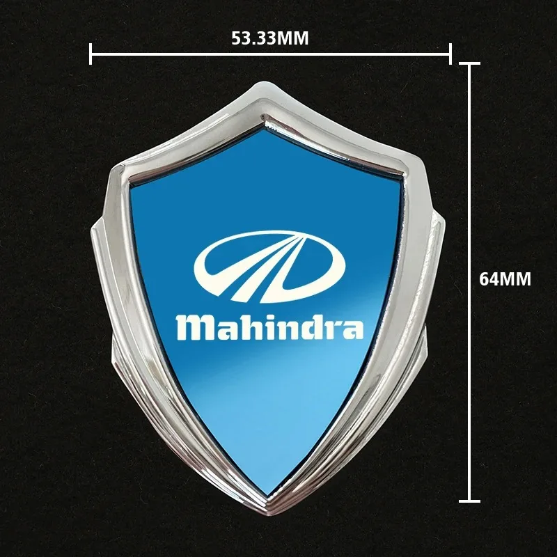 ملحقات السيارات ملحقات معدنية ثلاثية الأبعاد ملصقات السيارات لـ Mahindra Kuv100 Xuv300 Tuv300 Mahindra Pik Up 4x4