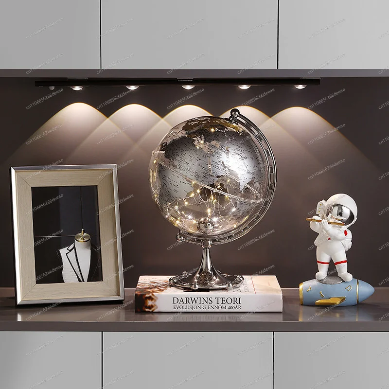 Transparent globe ornament light luxury high-end living room wine cabinet bookcase office TV cabinet desktop home decoration