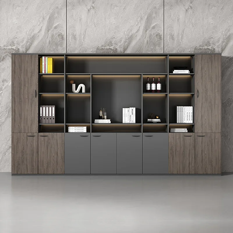 File cabinets, data , office storage , wooden bookcases with locks, floor-to-ceiling data , filing cabin