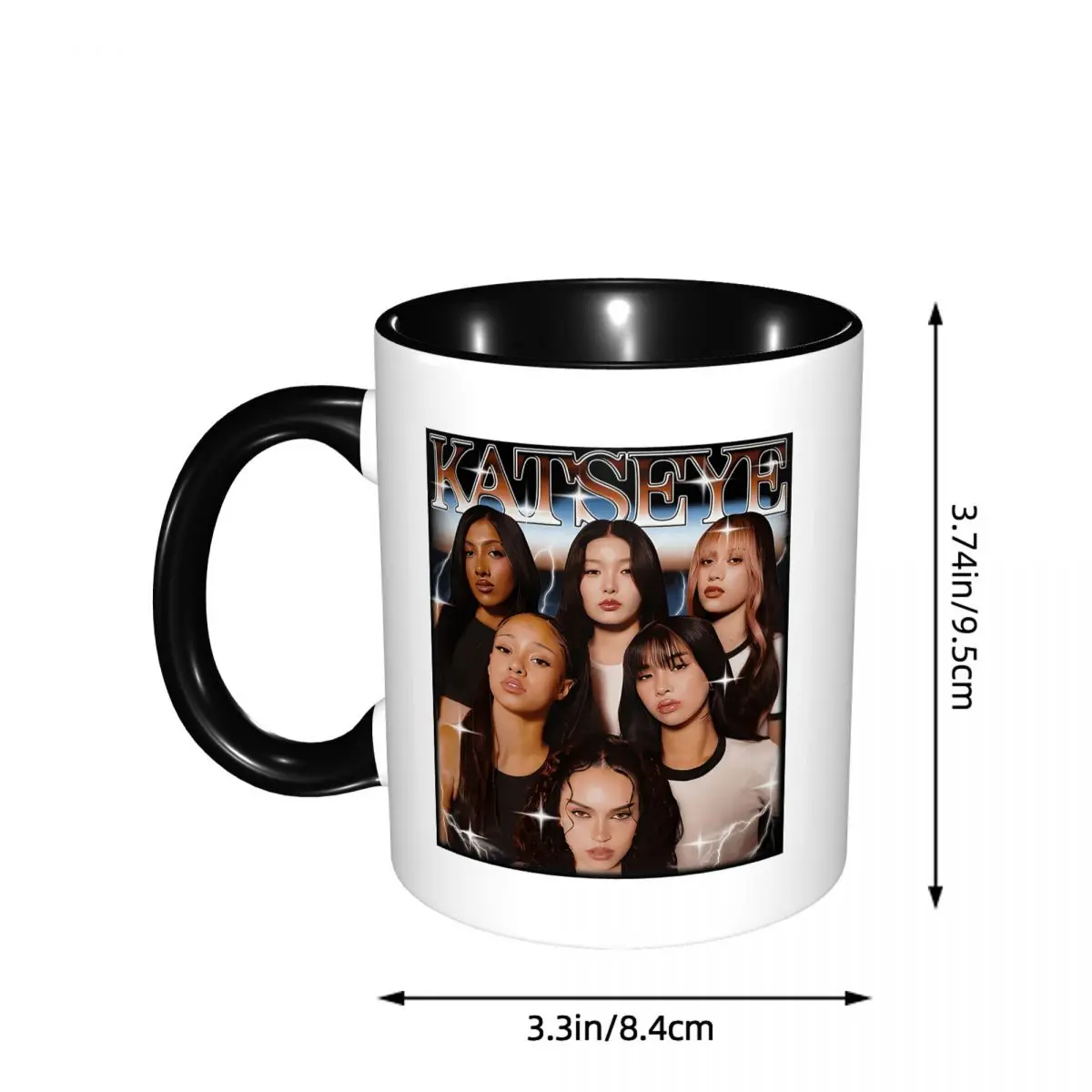Katseye Global Girl Group Mug Funny Ceramic Coffee Cups Tea Mugs Milk Cup Drinkware Gift for Friends