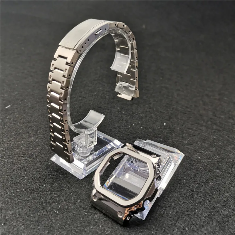 Replacement Stainless steel strap bezel Protective case for small square DW-5600E DW-5600BB DW-5600SK/5600MS GW-B5600 5030