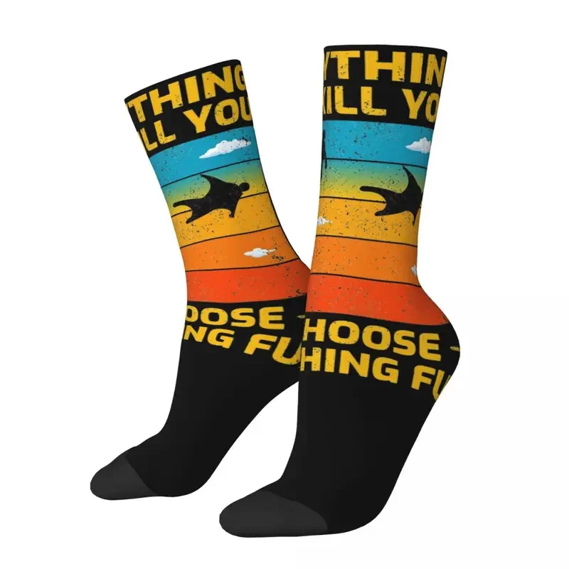 Y2K Wingsuit Flying Base Jumping Skydiving For Women Men Accessories All Seasons Freeflying Air Sports Socks Non-Slip