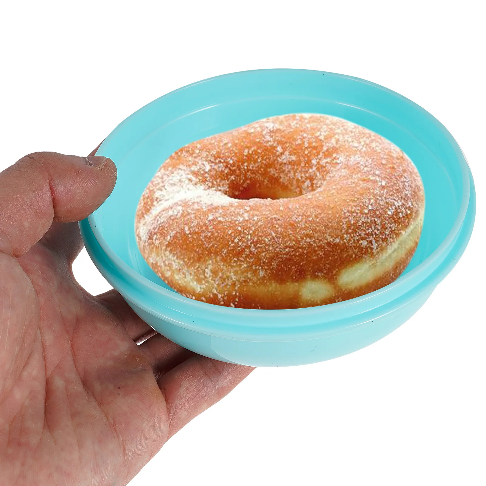 

1pc Bread Storage Container 3L Round Plastic Box For Kitchen Countertop Bread Keeper Doughnut Holder Snack Organizer Microwave