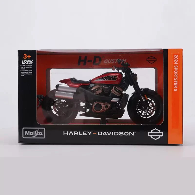 

Maisto масштаб 1/12 2024, Sportster S, мотоцикл из сплава, имитация модели автомобиля, классический сувенир для взрослых, подарок, статический дисплей