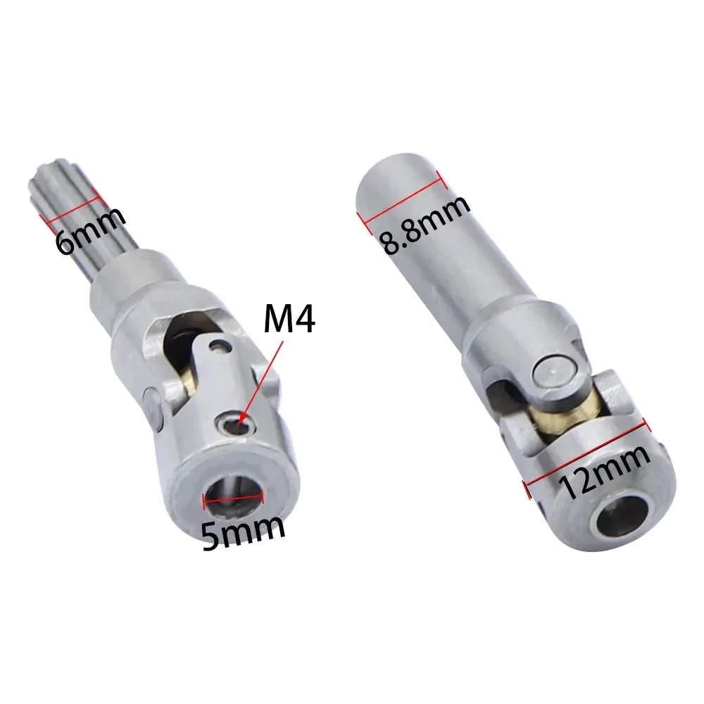 Eixo de acionamento interno de metal em aço inoxidável, para 1/10 axial scx10 trx4 capra ghost rc crawler, peças de atualização de carro