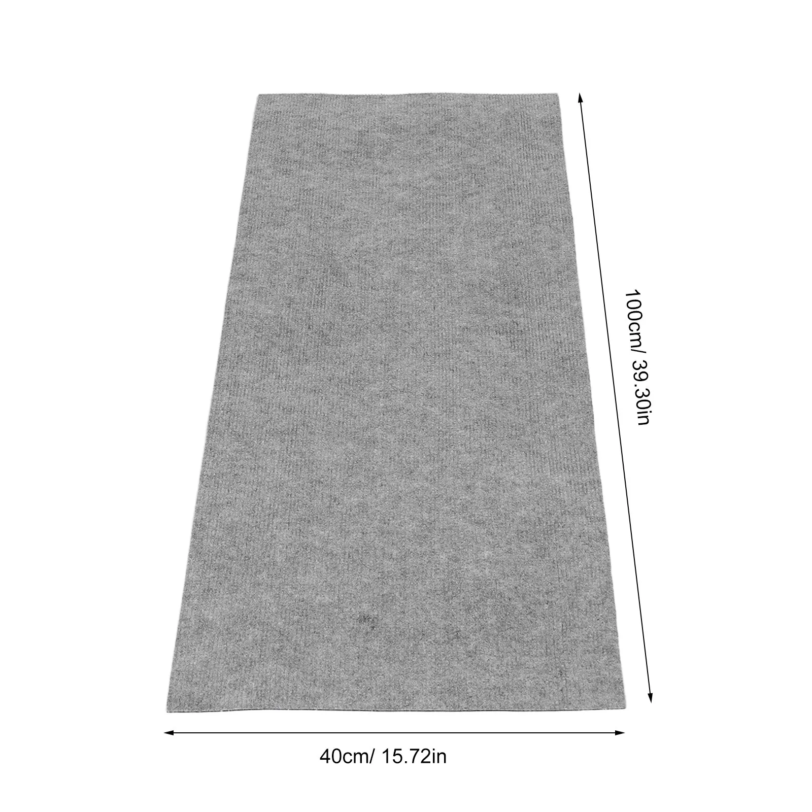 Noise Reduction Mat for Ac Outdoor Unit Grey 39x16 Inch Self-Adhesive Waterproof Uv Resistant Soundproof Pad Balcony Rain Noise