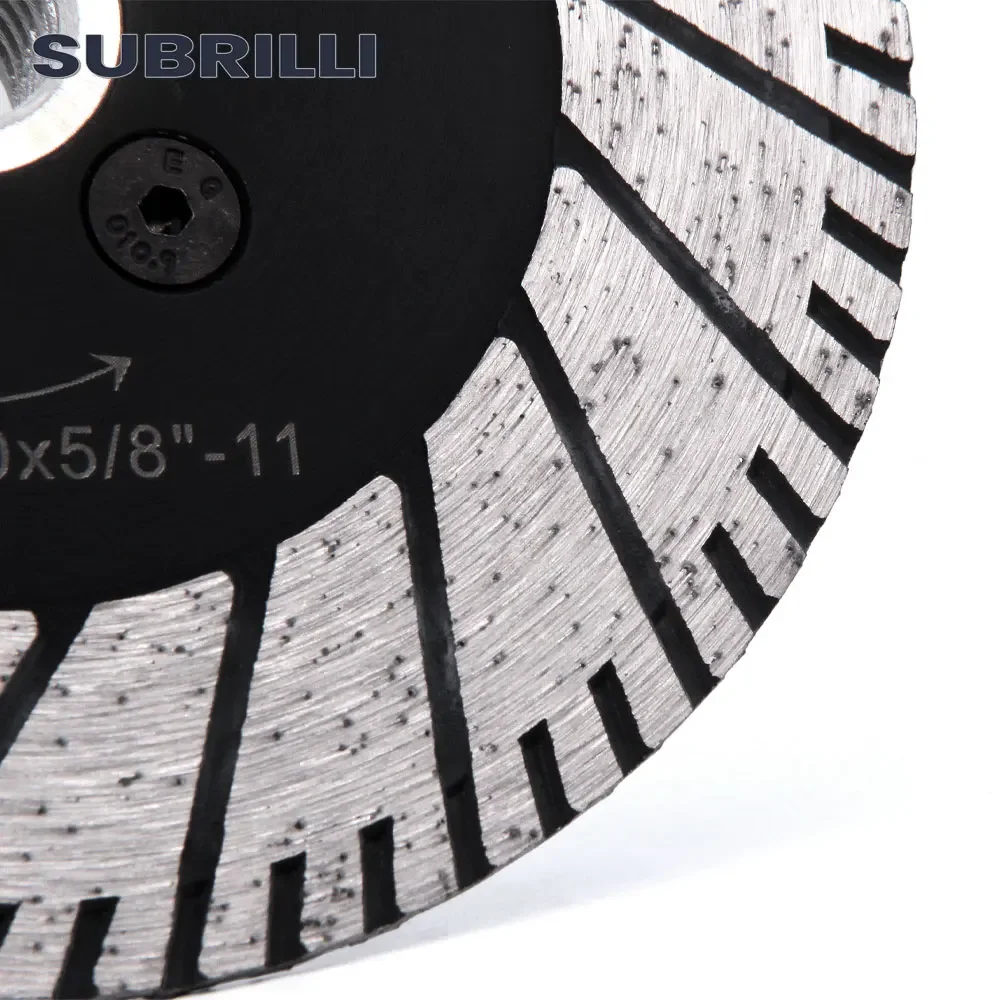 SUBRILLI Diamond Dual Cutting Wheel Multi-Purpose Grinding Disc Diamond Saw Blade For Granite Concrete Marble M14 5/8-11