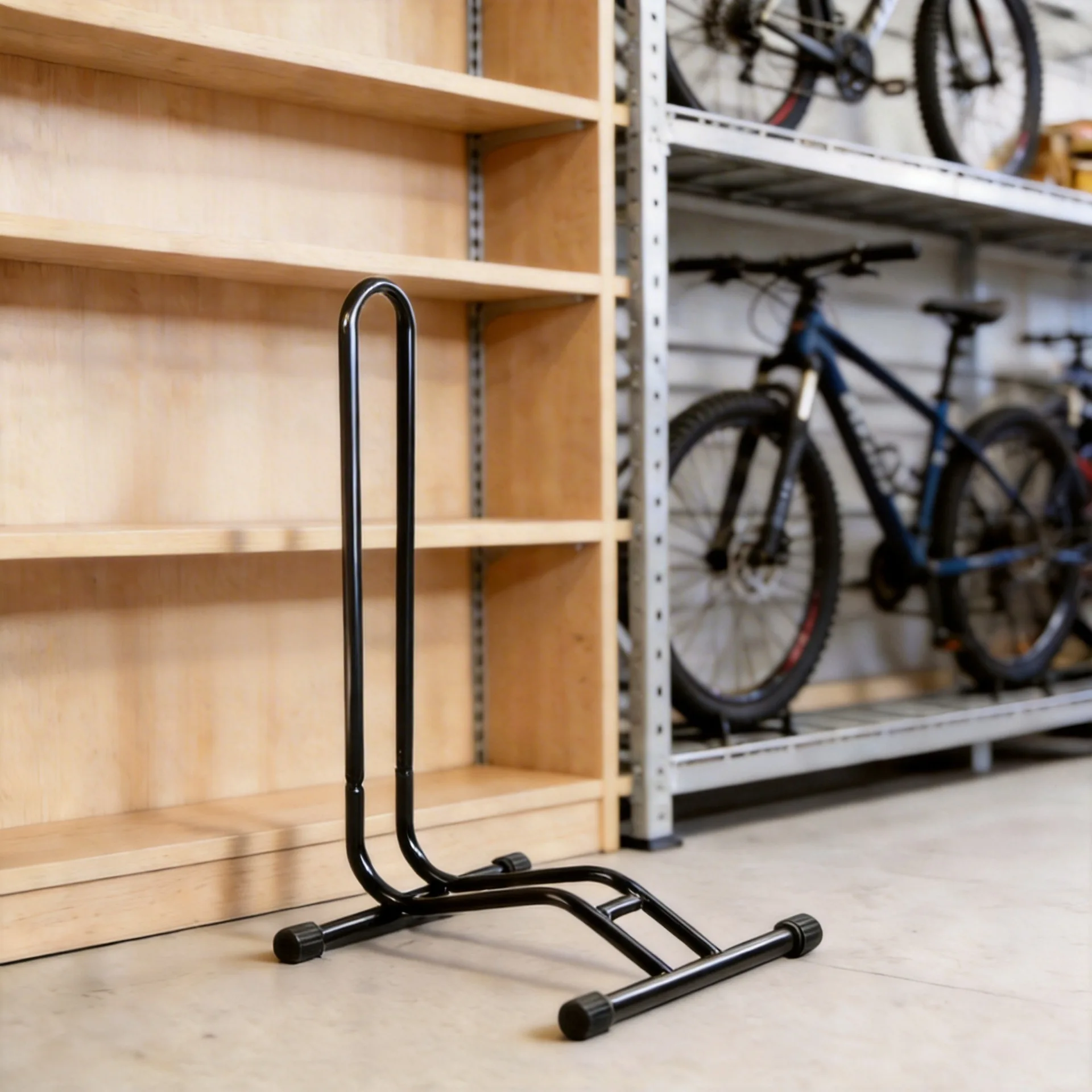 Sturdy Metal Insert Bike Stand Vertical Parking Rack for Mountain Road Bicycle Display