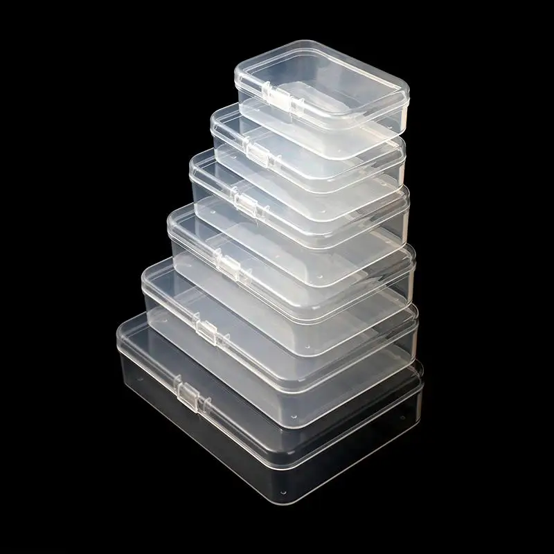 

Packing Organizer Boxes Translucent Storage Box Rectangular Storage Organizer Plastic Jewelry Box Waterproof Durable Case