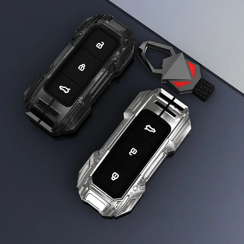 

Car Key Cover Shell Keychain Metal Protection Case Decoration Accessories For Leading Ideal Li Xiang Auto L7 L8 L9 2022 2023