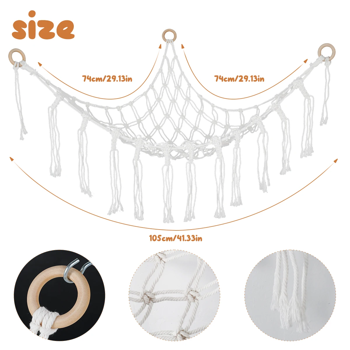 Stuffed Animal Net Elastic Stuffed Toy Hammock Macrame Creative Plush Toy Net Holder Corner Hanging Mesh Toy Storage Organizer