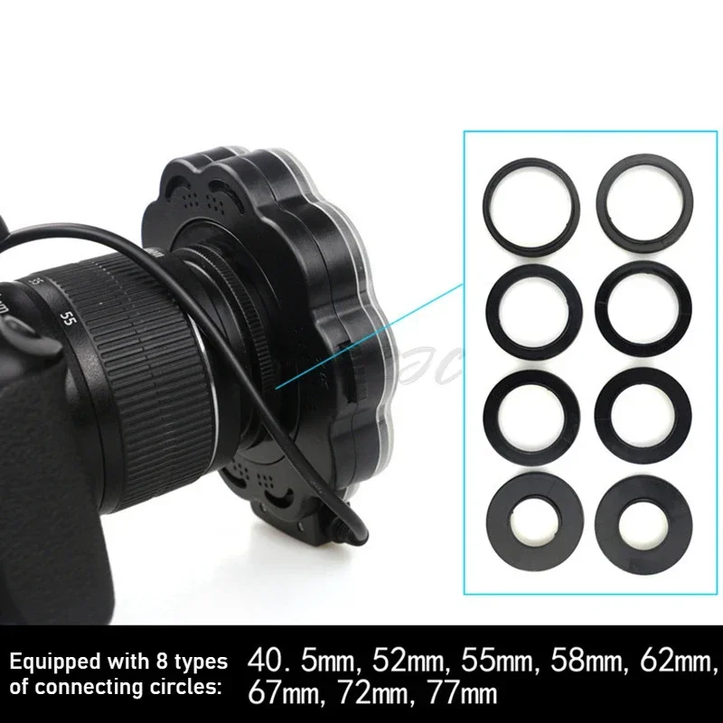 SL-102 Câmera DSLR interna e externa luz de preenchimento ajustável luz intermitente síncrona material à prova d'água