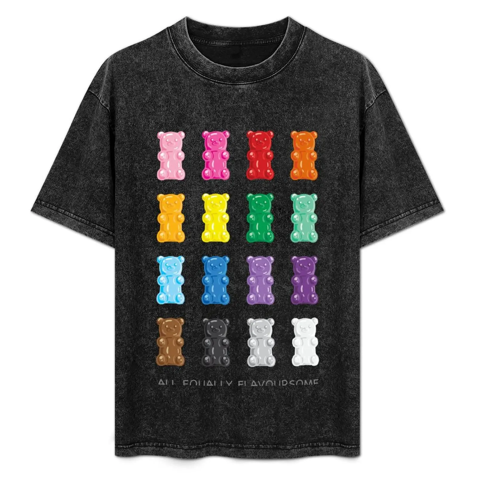 

Equality gummy bears with black background T-Shirt gifts for boyfriend blanks funny costumes tshirts for men