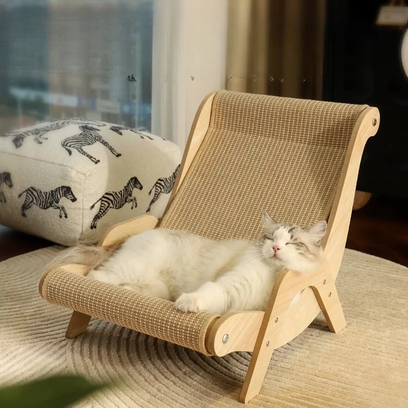 

Cat scratching board sisal is not easy to drop crumbs cat nest integrated large claw board cat recliner scratch resistant